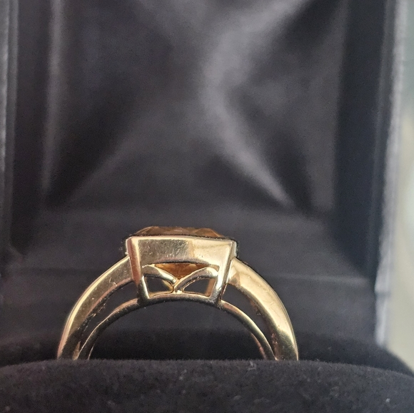 14k Citrine and Garnet Ring Size 5.75 - Picture 3 of 7